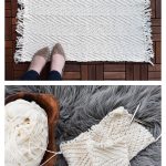 Herringbone Rug Free Knitting Pattern