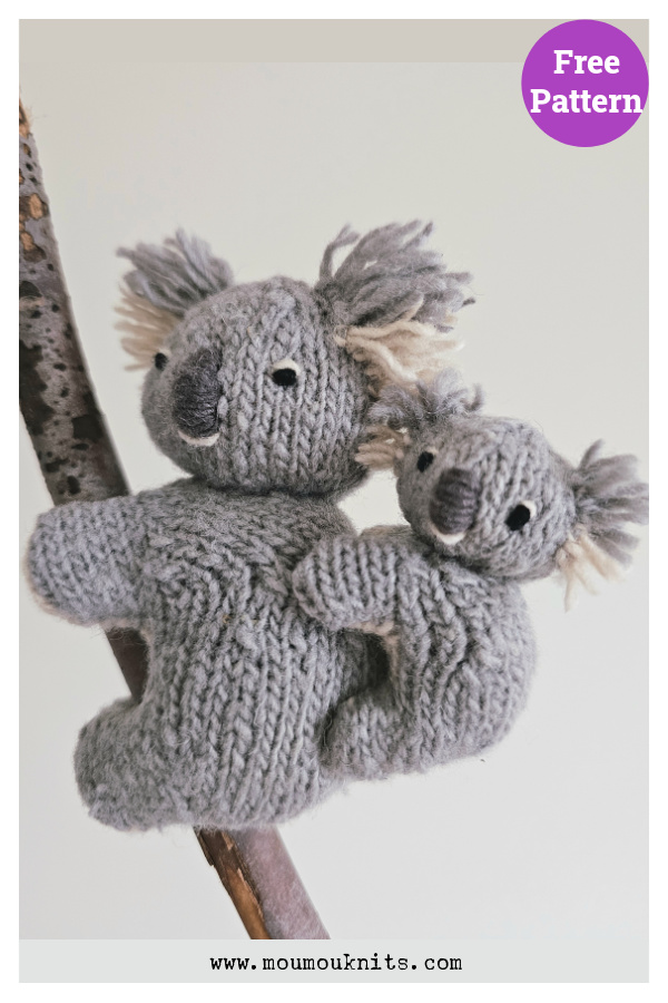 Koala Toy Free Knitting Pattern