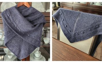 Lavender Lane Shawl Free Knitting Pattern