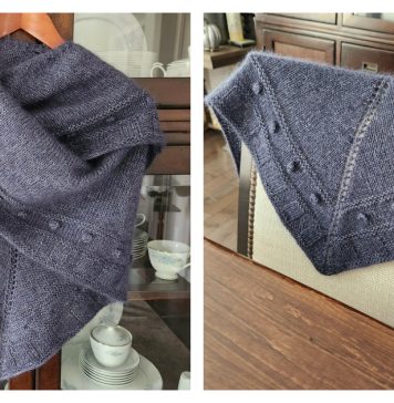 Lavender Lane Shawl Free Knitting Pattern