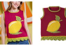 Lemon-y Vest Free Knitting Pattern