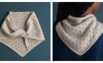 Little Dot Bandana Free Knitting Pattern