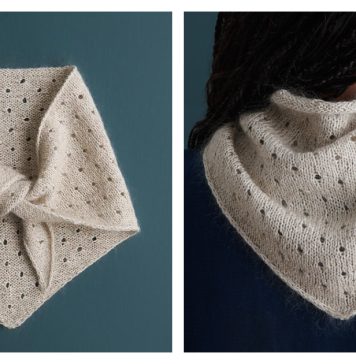 Little Dot Bandana Free Knitting Pattern