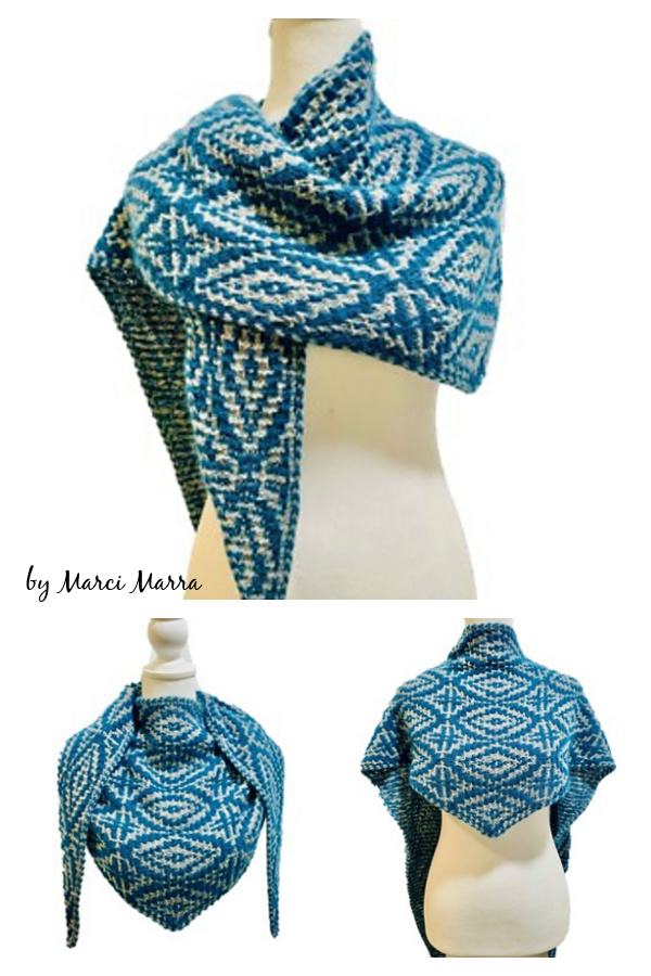Midcentury Modern Shawl Knitting Pattern
