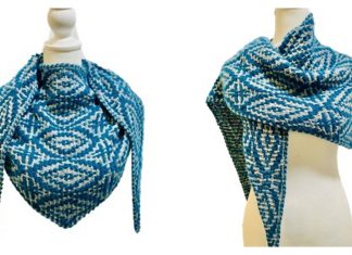 Midcentury Modern Shawl Knitting Pattern
