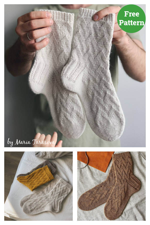 Mont Blanc Socks Free Knitting Pattern