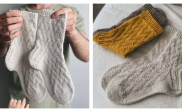 Mont Blanc Socks Free Knitting Pattern