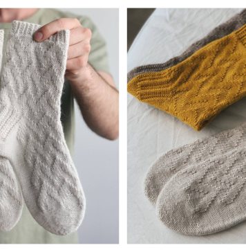 Mont Blanc Socks Free Knitting Pattern