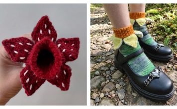 Petal Cuff Free Knitting Pattern