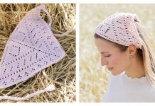 Rosy Rhythm Bandana Free Knitting Pattern