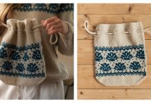 Shell Project Bag Free Knitting Pattern