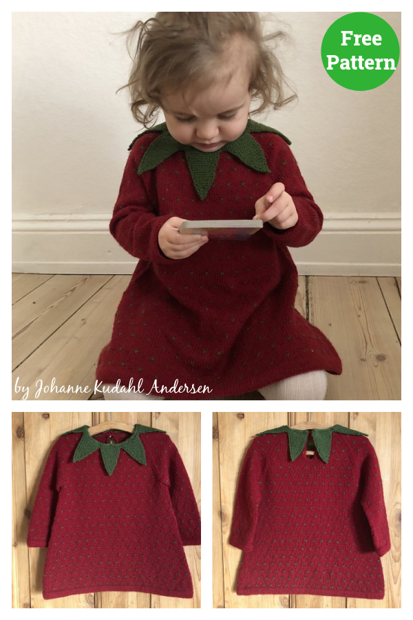 Strawberry Dress Free Knitting Pattern