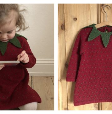 Strawberry Dress Free Knitting Pattern