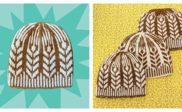 Wheat Field Hat Free Knitting Pattern