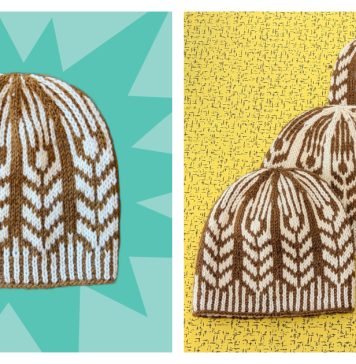 Wheat Field Hat Free Knitting Pattern