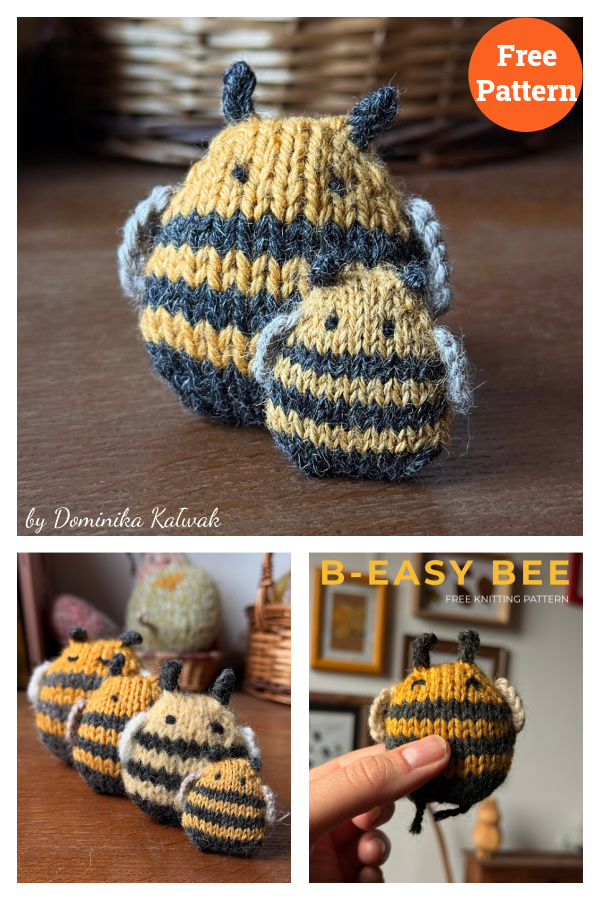 Beasy Bee Free Knitting Pattern 