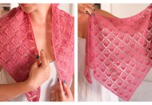 Cyclamen Bandana Knitting Pattern