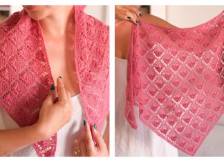 Cyclamen Bandana Knitting Pattern