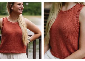Easy Street Tank Free Knitting Pattern and Video Tutorial