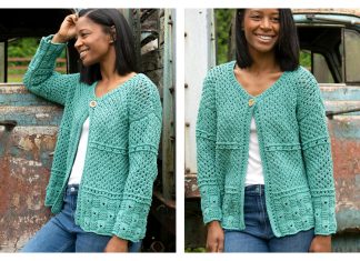 Eyelet Cardigan Free Knitting Pattern