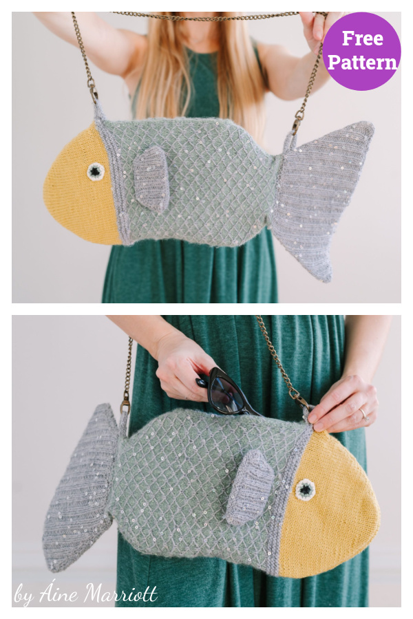 Flirty Fish Handbag Free Knitting Pattern