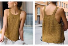 Golden Girl Sleeveless Top Free Knitting Pattern