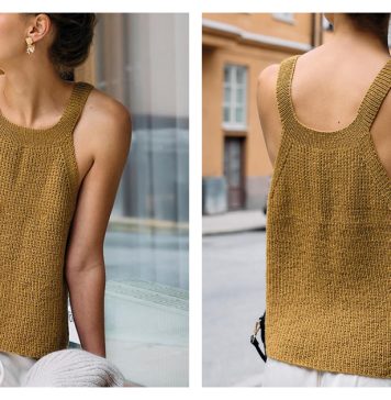 Golden Girl Sleeveless Top Free Knitting Pattern Golden Girl Sleeveless Top Free Knitting Pattern