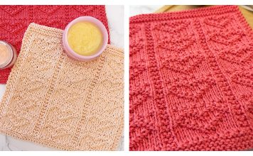 Heart Dishcloth Free Knitting Pattern