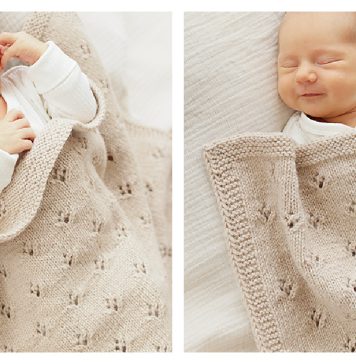 Honey Haze Blanket Free Knitting Pattern