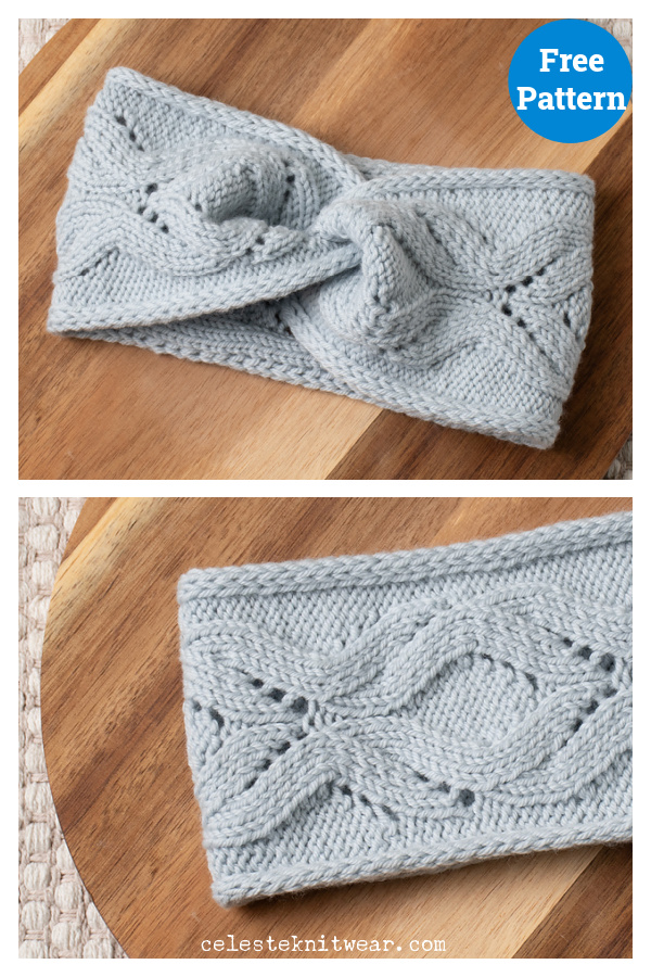 Ice Rink Headband Free Knitting Pattern