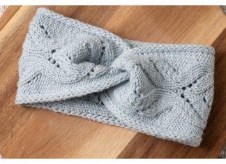 Ice Rink Headband Free Knitting Pattern