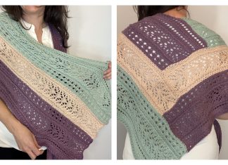 Iris Shawl Free Knitting Pattern and Video Tutorial