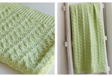 Ivy Knit Purl Baby Blanket Free Knitting Pattern