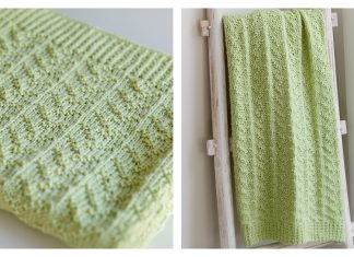 Ivy Knit Purl Baby Blanket Free Knitting Pattern