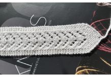Lace Bookmark Free Knitting Pattern and Video Tutorial