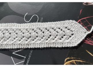 Lace Bookmark Free Knitting Pattern and Video Tutorial
