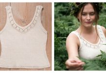 Midsummer Wreath Top Free Knitting Pattern