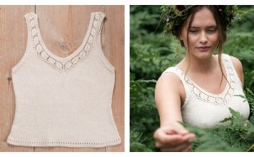 Midsummer Wreath Top Free Knitting Pattern Midsummer Wreath Top Free Knitting Pattern
