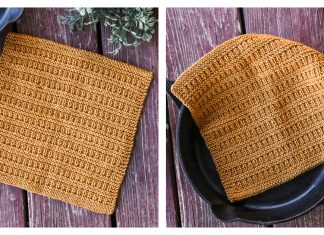 Peace Dishcloth Free Knitting Pattern