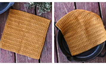Peace Dishcloth Free Knitting Pattern