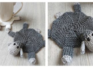 Sheep Coaster Knitting Pattern - Easy Beginner Mug Mat