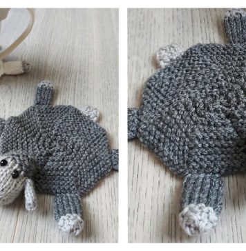 Sheep Coaster Knitting Pattern - Easy Beginner Mug Mat