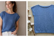 Shoreline Boatneck Top Knitting Pattern