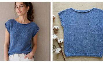 Shoreline Boatneck Top Knitting Pattern Shoreline Boatneck Top Knitting Pattern