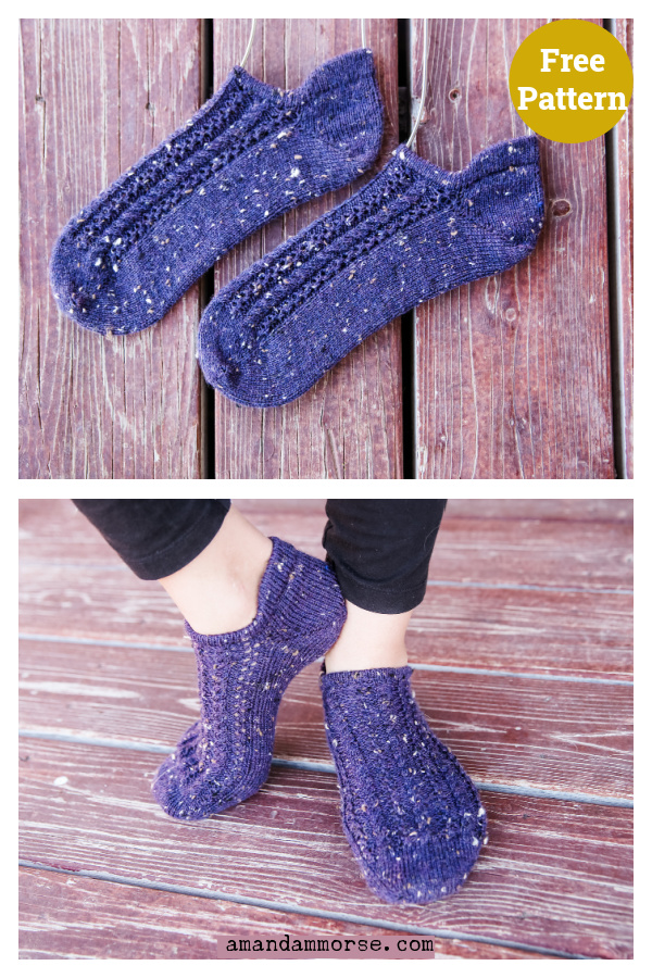 Sorek Shortie Socks Free Knitting Pattern