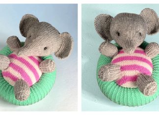 Summer Splash Nellie Baby Elephant Free Knitting Pattern