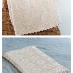 Argyle and Diamonds Baby Blanket Free Knitting Pattern