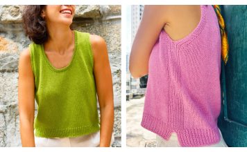 Coastline Tank Top Free Knitting Pattern and Video Tutorial Coastline Tank Top Free Knitting Pattern and Video Tutorial