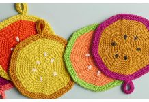 Fresh Picked Pot Holder Free Knitting Pattern