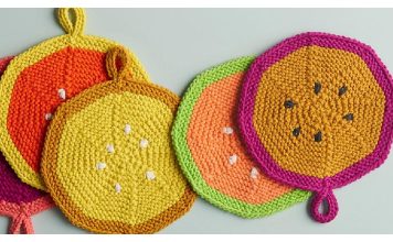 Fresh Picked Pot Holder Free Knitting Pattern Fresh Picked Pot Holder Free Knitting Pattern